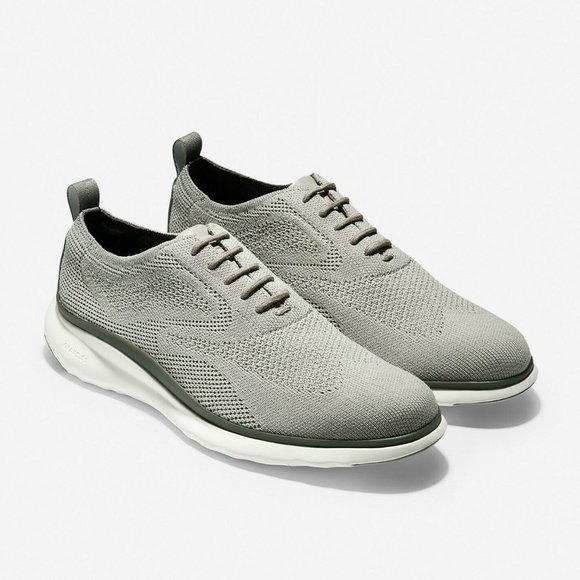 Cole Haan Men's 3.ZeroGrand Taupe Stitchlite Wingtip Oxford Shoes - 11.5M - NIB - Picture 1 of 10